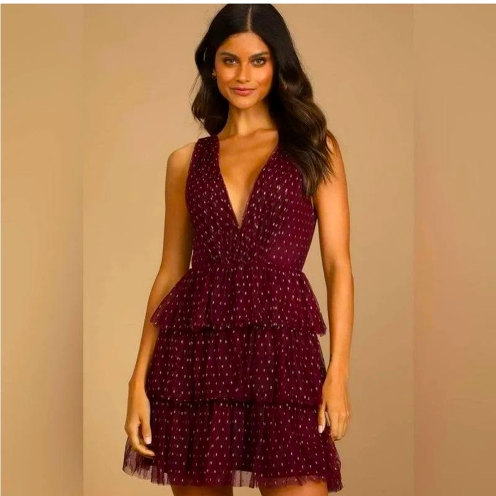 NWT Lulu’s Tiered Party Dress